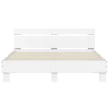 fehér szerelt fa ágykeret fejtámlával 140 x 190 cm