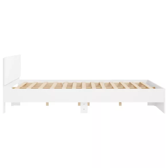 fehér ágykeret fejtámlával 200 x 200 cm