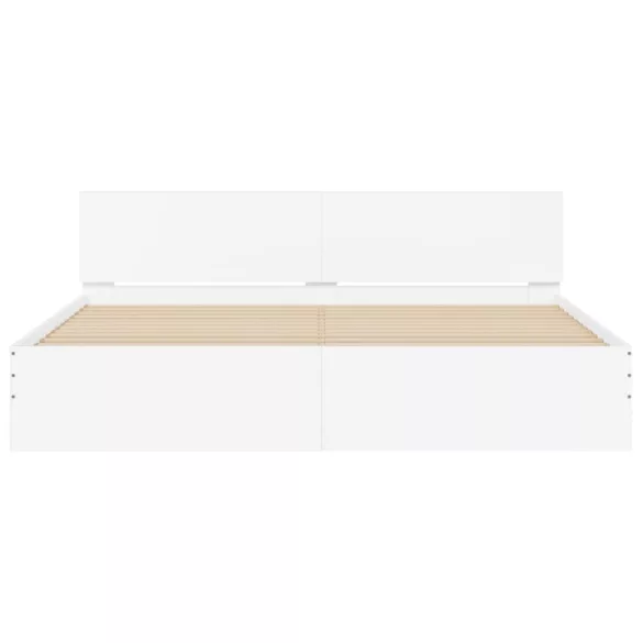 fehér ágykeret fejtámlával 180 x 200 cm