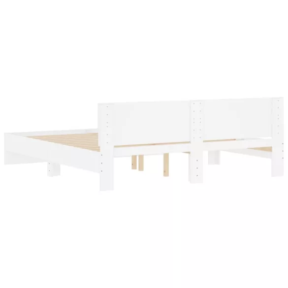 fehér ágykeret fejtámlával 180 x 200 cm