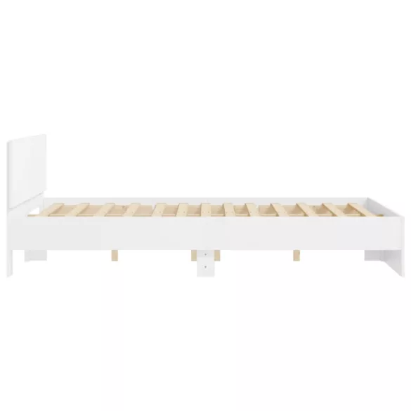 fehér ágykeret fejtámlával 150 x 200 cm