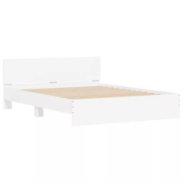 fehér ágykeret fejtámlával 140 x 200 cm