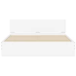 fehér ágykeret fejtámlával 140 x 200 cm