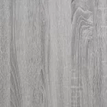 szürke sonoma tölgy színű ágykeret fejtámlával 140 x 200 cm