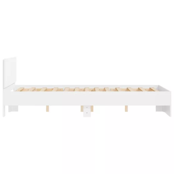 fehér ágykeret fejtámlával 120 x 200 cm