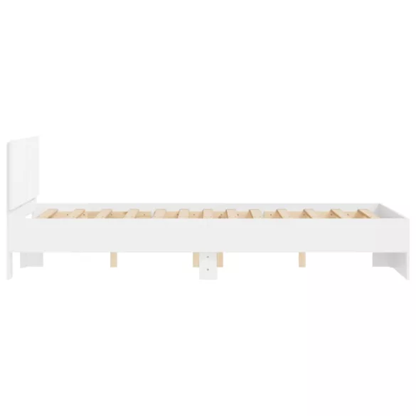 fehér ágykeret fejtámlával 135 x 190 cm