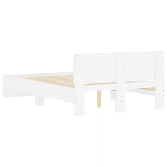 fehér ágykeret fejtámlával 135 x 190 cm