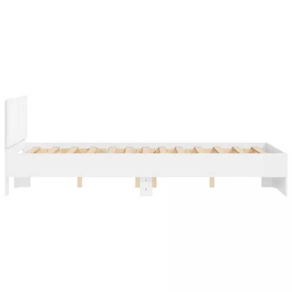 fehér ágykeret fejtámlával 120 x 190 cm