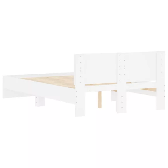 fehér ágykeret fejtámlával 120 x 190 cm