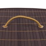 barna sarok bambusz szennyestartó kosár 60 L