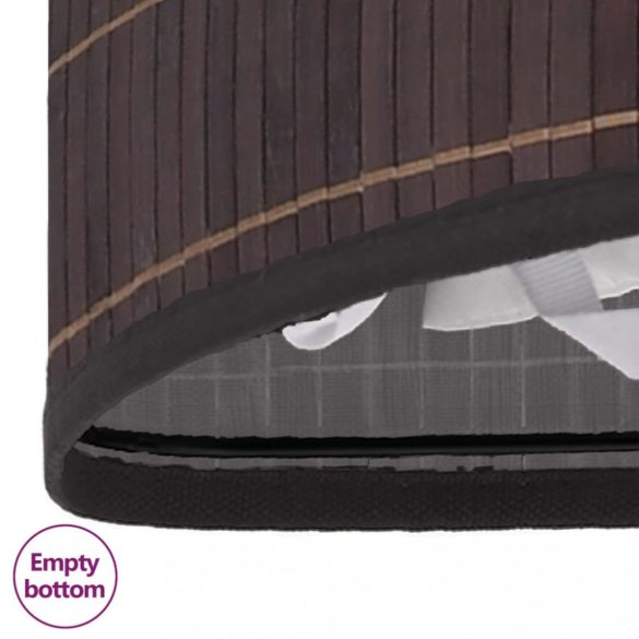 barna sarok bambusz szennyestartó kosár 60 L