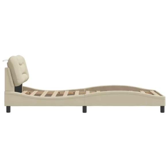 ágykeret matrac nélkül Hvar krém 80x200 cm szövet 80x200 cm