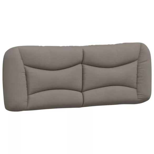 tópszínű szövet ágykeret matrac nélkül Hvar 140 x 190 cm