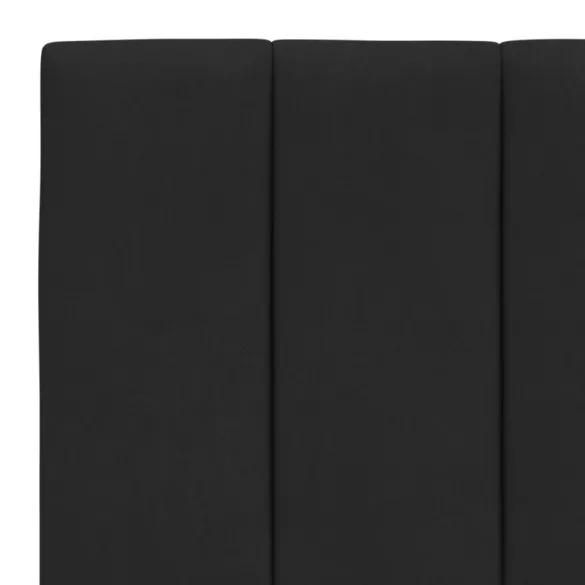 fekete bársony ágykeret matrac nélkül Hanko 90x200 cm