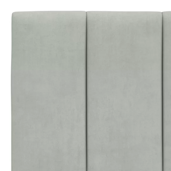 világosszürke bársony ágykeret matrac nélkül Hanko 100x200 cm