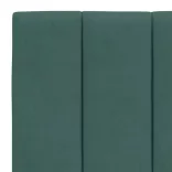 sötétzöld bársony ágykeret matrac nélkül Hanko 120 x 200 cm