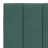 sötétzöld bársony ágykeret matrac nélkül Hanko 140 x 190 cm