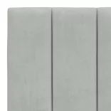 világosszürke bársony ágykeret matrac nélkül Hanko 180 x 200 cm