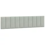 világosszürke bársony ágykeret matrac nélkül Hanko 200 x 200 cm