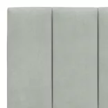 világosszürke bársony ágykeret matrac nélkül Hanko 200 x 200 cm