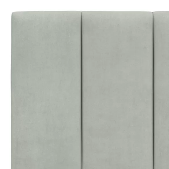 világosszürke bársony ágykeret matrac nélkül Hanko 200 x 200 cm