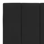 fekete bársony ágykeret matrac nélkül Hanko 200 x 200 cm