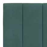 sötétzöld bársony ágykeret matrac nélkül Hanko 200x200 cm