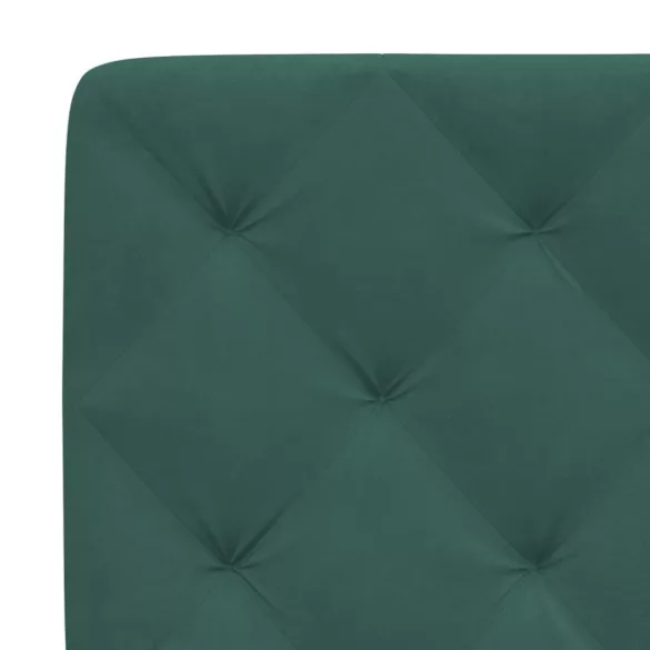 sötétzöld bársony ágykeret matrac nélkül 80 x 200 cm