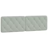 világosszürke bársony ágykeret matrac nélkül 160 x 200 cm