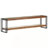 tömör újrahasznosított fa TV-szekrény 150 x 30 x 40 cm