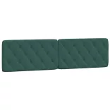 sötétzöld bársony ágykeret matrac nélkül 200x200 cm