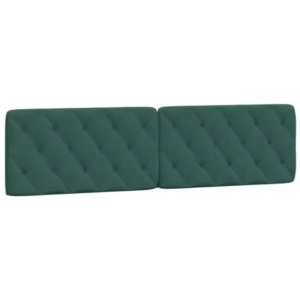 sötétzöld bársony ágykeret matrac nélkül 200x200 cm
