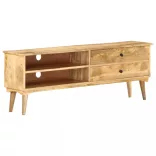 tömör mangófa TV-szekrény 140 x 30 x 50 cm