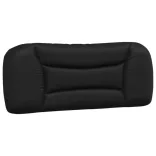 fekete műbőr ágykeret matrac nélkül Hvar 100x200 cm