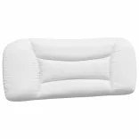 fehér és fekete műbőr ágykeret matrac nélkül Hvar 100x200 cm