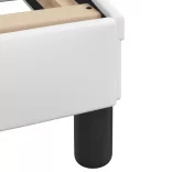 fehér műbőr ágykeret matrac nélkül Hvar 120 x 200 cm