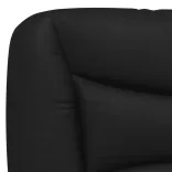fekete és fehér műbőr ágykeret matrac nélkül Hvar 140x190 cm