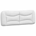 fehér és fekete műbőr ágykeret matrac nélkül Hvar 140 x 200 cm