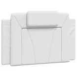 fehér műbőr ágykeret Viana matrac nélkül 90x190 cm