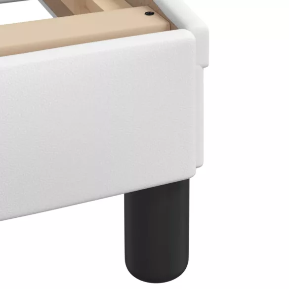 fehér műbőr ágykeret Viana matrac nélkül 90x190 cm