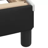 fekete és fehér műbőr ágykeret Viana matrac nélkül 90 x 200 cm
