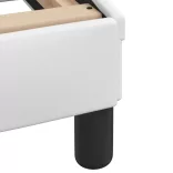 fehér műbőr ágykeret Viana matrac nélkül 100x200 cm