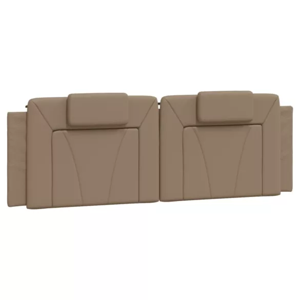 cappuccino színű műbőr ágykeret Viana matrac nélkül 160x200 cm