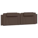 barna műbőr ágykeret Viana matrac nélkül 180 x 200 cm