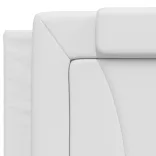 fehér műbőr ágykeret Viana matrac nélkül 200x200 cm