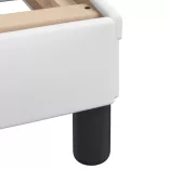 fehér műbőr ágykeret matrac nélkül Zadar 90 x 200 cm