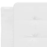 fehér műbőr ágykeret matrac nélkül Zadar 90 x 200 cm