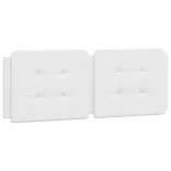 fehér műbőr ágykeret matrac nélkül Zadar 120 x 200 cm