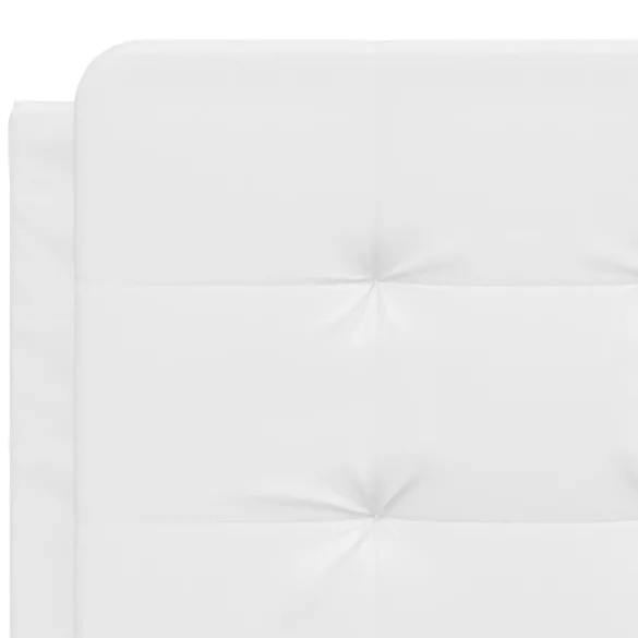 fehér műbőr ágykeret matrac nélkül Zadar 120 x 200 cm