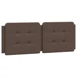 barna műbőr ágykeret matrac nélkül Zadar 120 x 200 cm